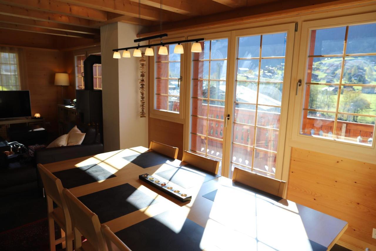 Excellent Flat With A Fantastic View Of The Eiger! Appartement Grindelwald Buitenkant foto